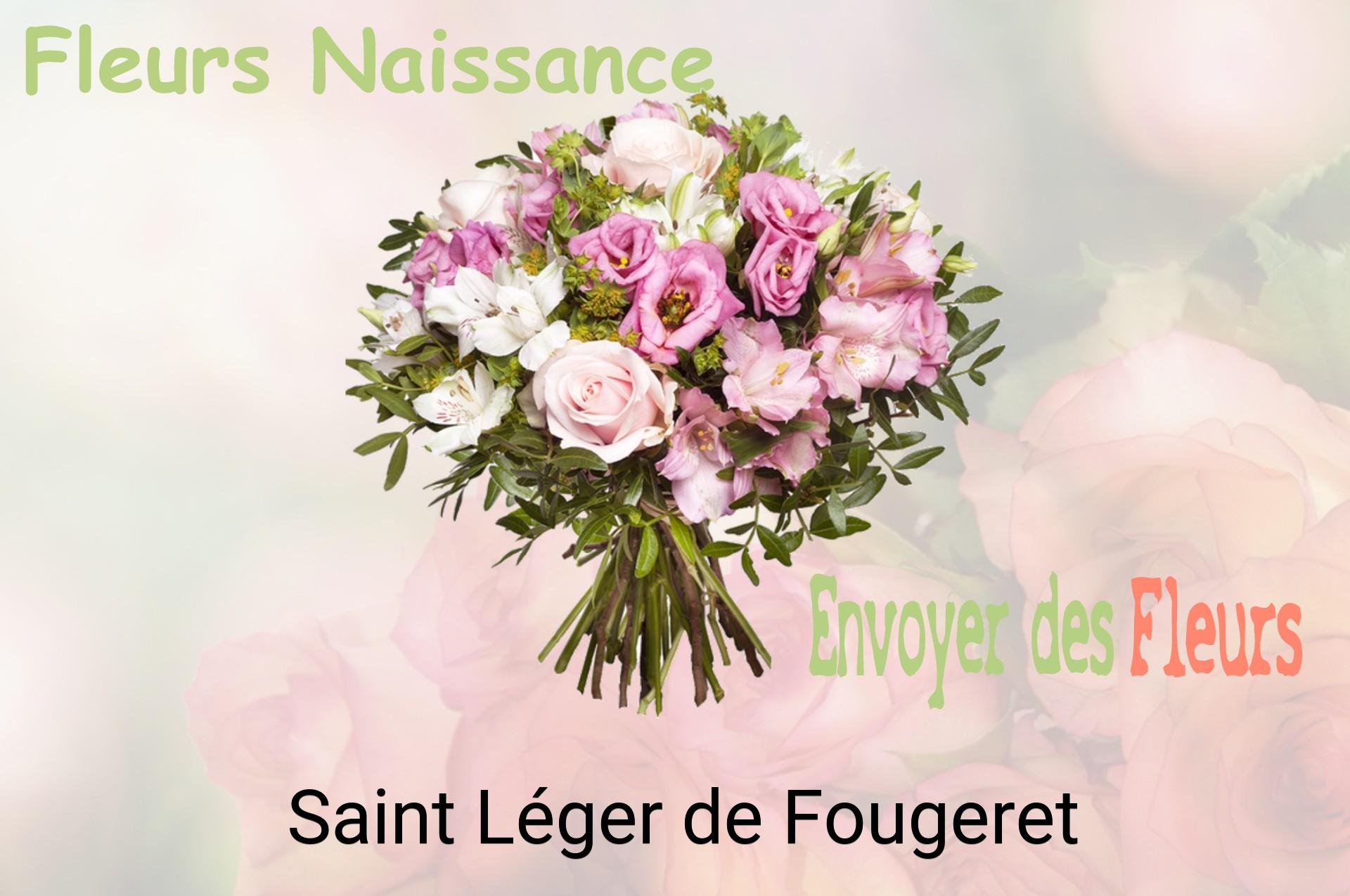 Bouquet de fleurs de naissance livré à Saint-Léger-de-Fougeret